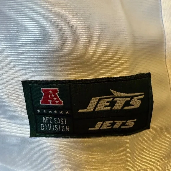 NWT, NY Jets Football Jersey Sz 10-12 Kids, White - Picture 3 of 5
